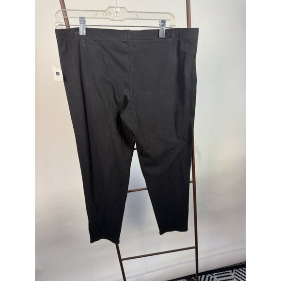 GapBody Womens Black Stretch Leggings L Cotton & Spandex Made In Guatemala - Picture 13 of 13